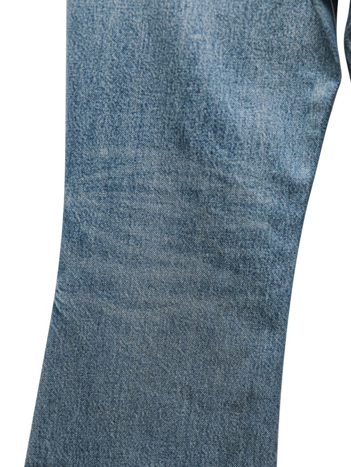 Paper Moon - Korean Women Fashion - #womensfashion - Classic Flared Denim Blue Jeans - 12