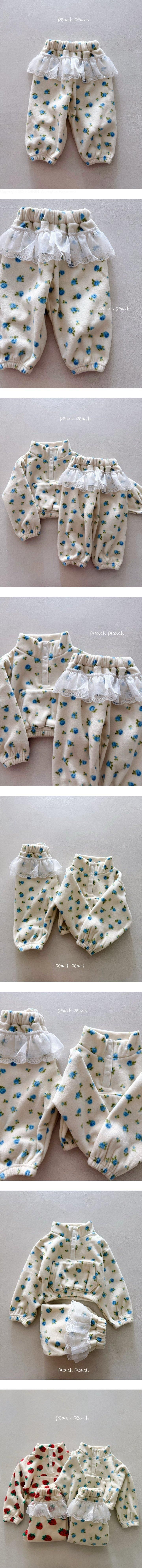 Peach Peach - Korean Children Fashion - #designkidswear - Blooming Lace Pants - 2