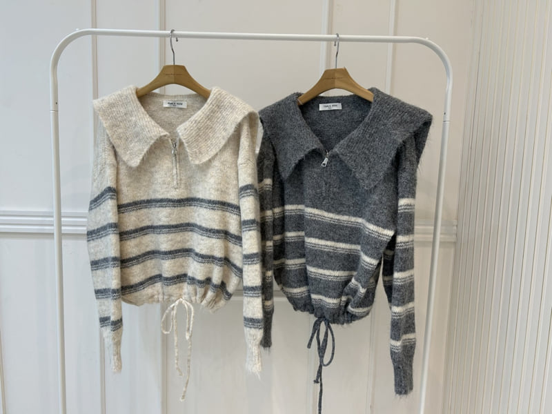 Pearls room - Korean Women Fashion - #momslook - Sailor Knit - 10