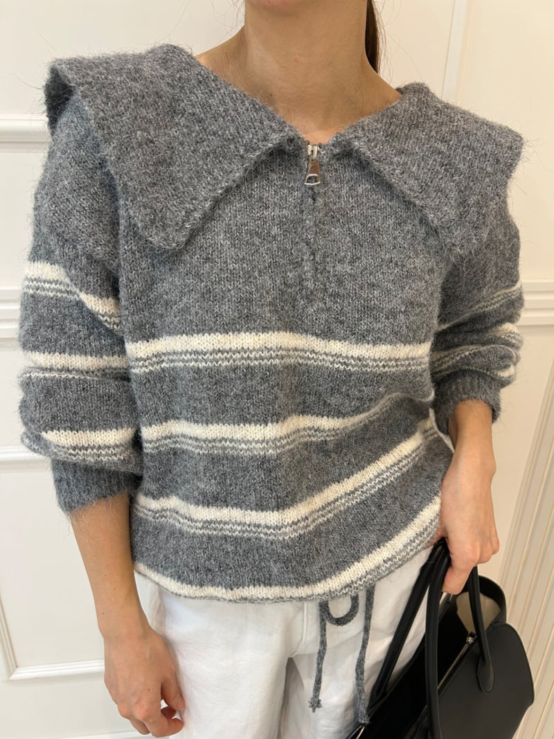 Pearls room - Korean Women Fashion - #restrostyle - Sailor Knit