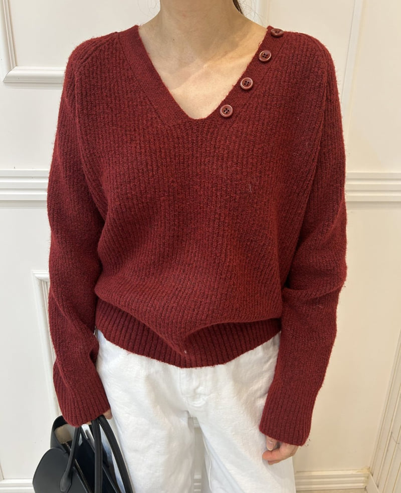 Pearls room - Korean Women Fashion - #thatsdarling - Scarf Set Knit - 7