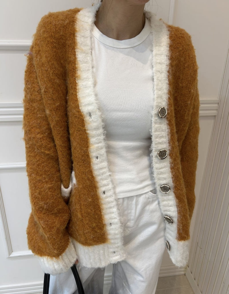 Pearls room - Korean Women Fashion - #thatsdarling - Boucle Contrast Y Knit - 6