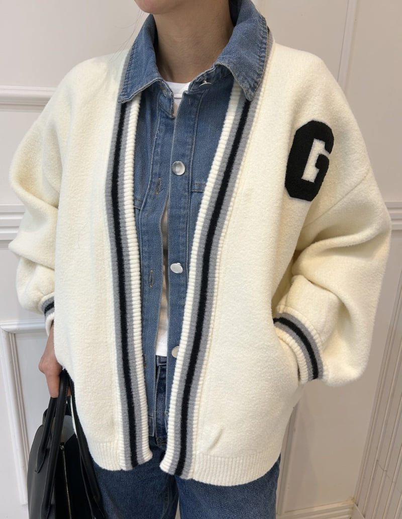 Pearls room - Korean Women Fashion - #thelittlethings - Blue Contrast Knit Jumper - 9