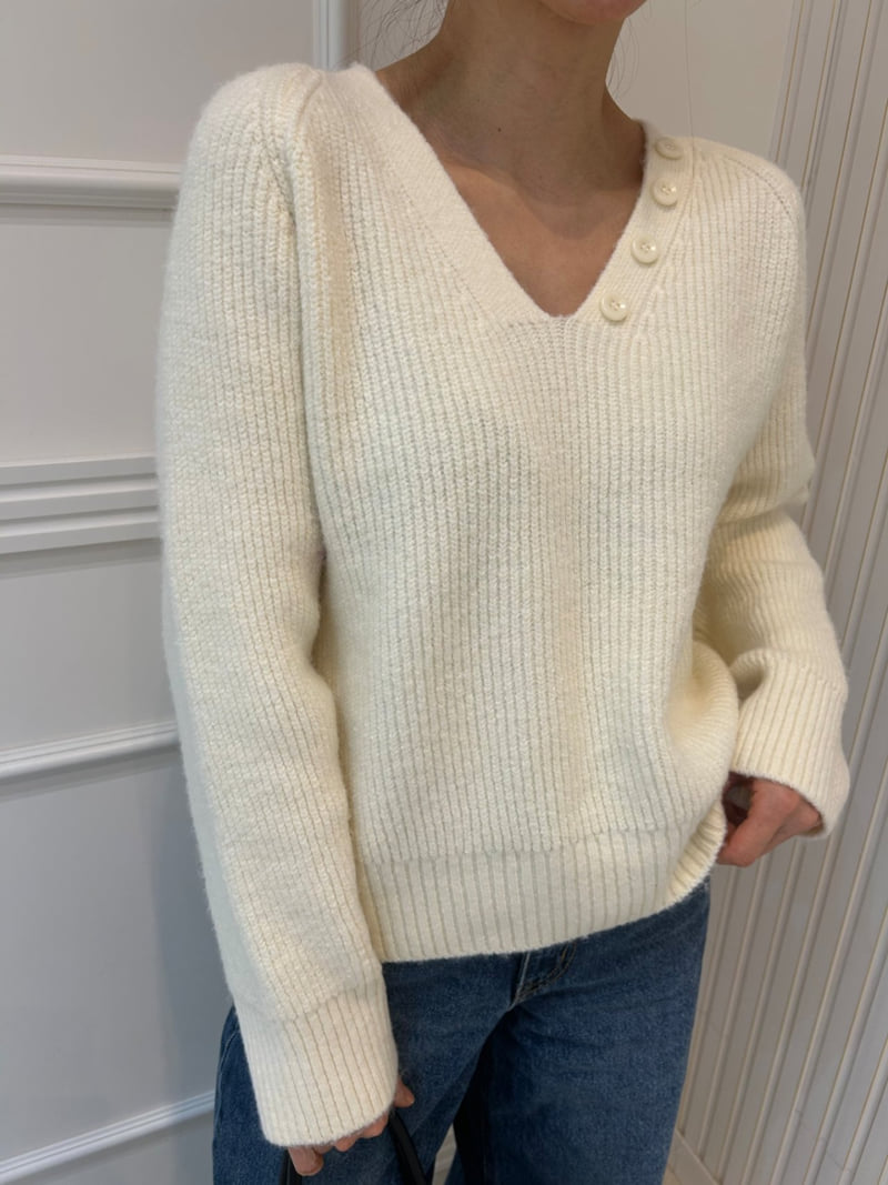 Pearls room - Korean Women Fashion - #vintagekidsstyle - Scarf Set Knit - 2