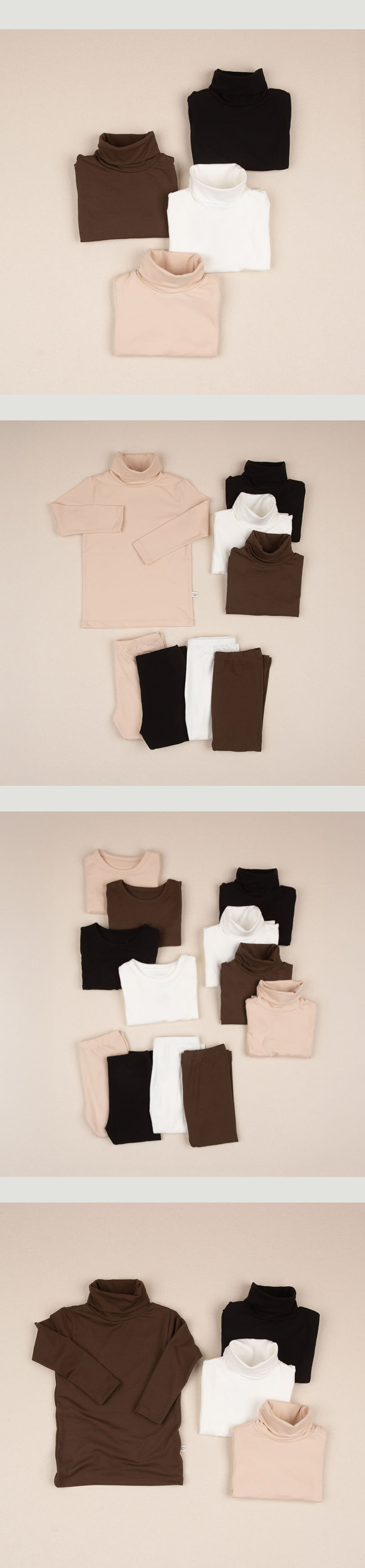 Peekaboo - Korean Children Fashion - #kidsstore - Mauve Junior Turtleneck Tee - 2
