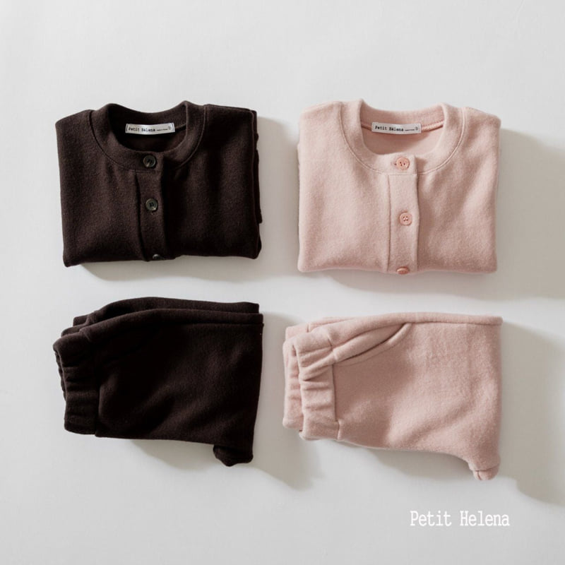 Petit Helena - Korean Children Fashion - #discoveringself - Posy Fleece Top Bottom Set