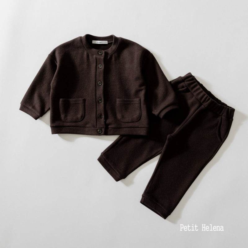 Petit Helena - Korean Children Fashion - #kidsshorts - Posy Fleece Top Bottom Set - 3