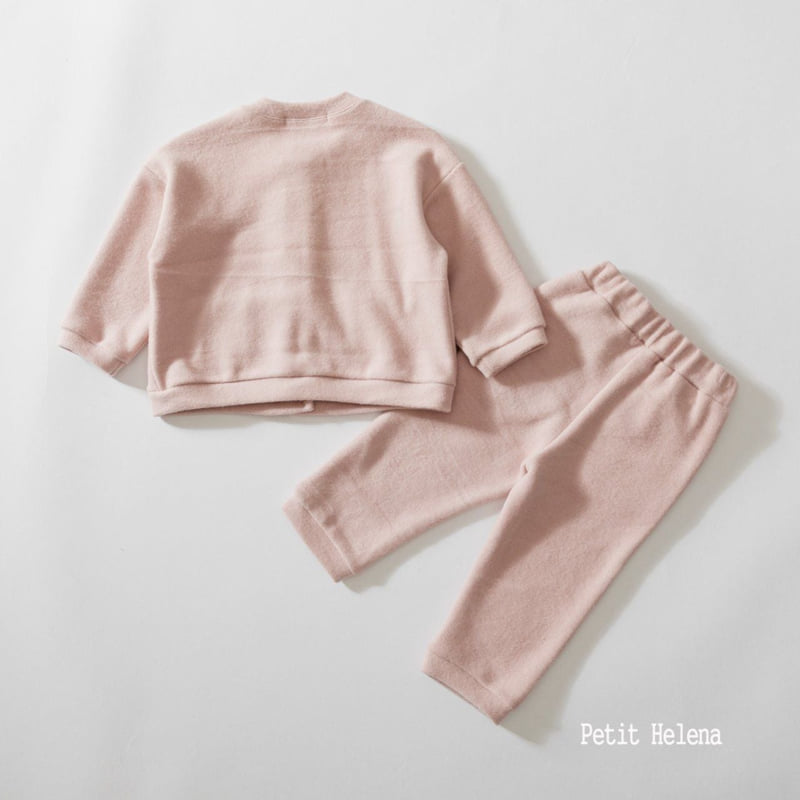 Petit Helena - Korean Children Fashion - #kidzfashiontrend - Posy Fleece Top Bottom Set - 5