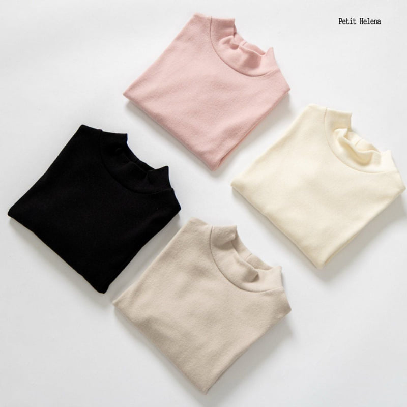 Petit Helena - Korean Children Fashion - #kidzfashiontrend - Shard Mock Neck Tee - 2