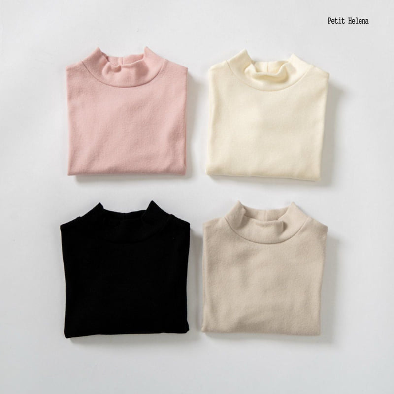Petit Helena - Korean Children Fashion - #Kfashion4kids - Shard Mock Neck Tee - 4