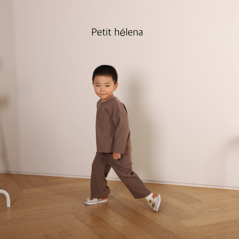 Petit Helena - Korean Children Fashion - #magicofchildhood - Square Stretch Top Bottom Set - 2
