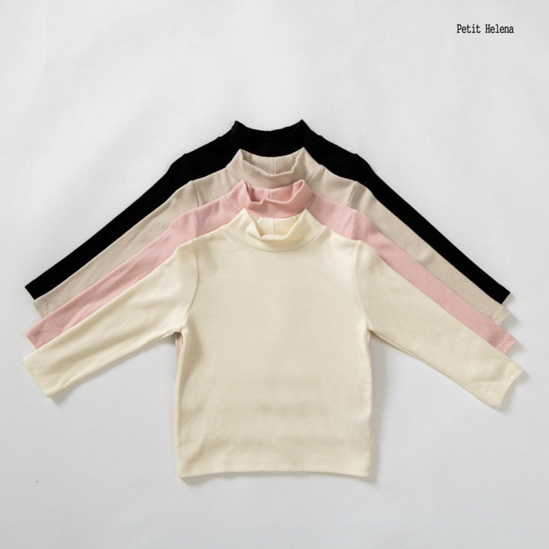 Petit Helena - Korean Children Fashion - #magicofchildhood - Shard Mock Neck Tee - 5