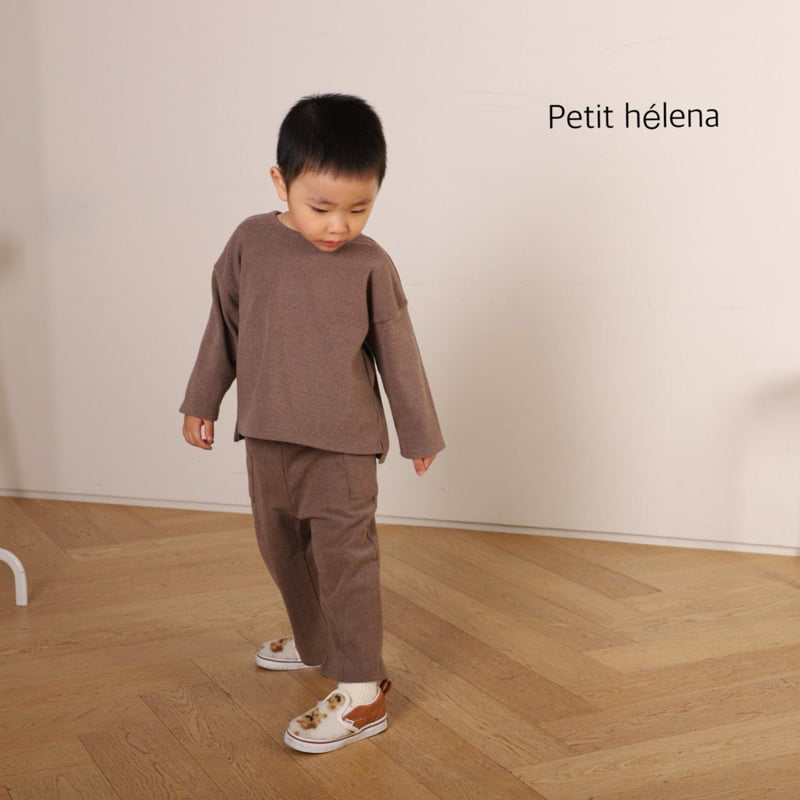 Petit Helena - Korean Children Fashion - #minifashionista - Square Stretch Top Bottom Set - 3