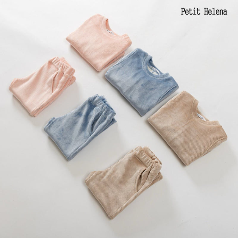 Petit Helena - Korean Children Fashion - #prettylittlegirls - Downy Top Bottom Set - 3