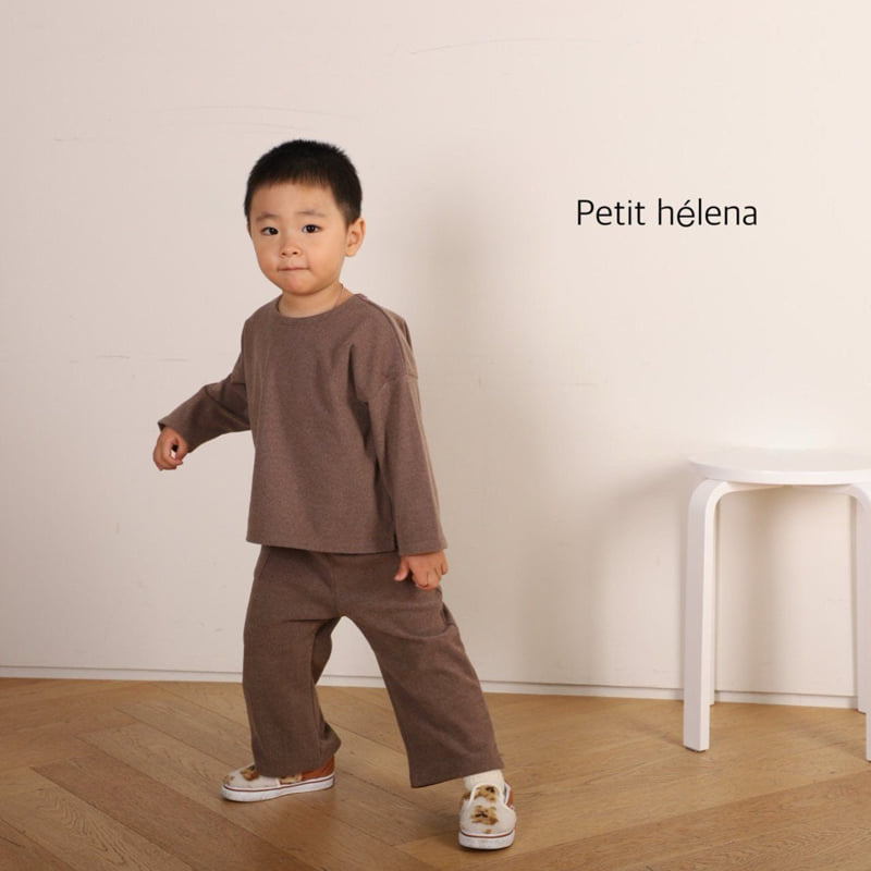 Petit Helena - Korean Children Fashion - #toddlerclothing - Square Stretch Top Bottom Set - 6
