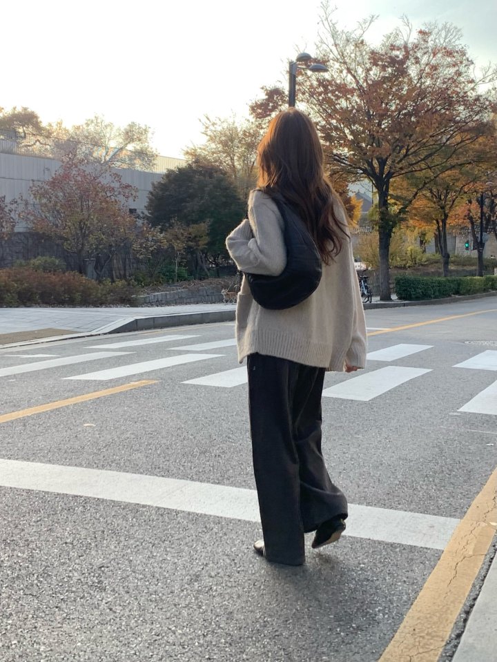 Pomelo - Korean Women Fashion - #momslook - Corduroy Denim Pants - 3