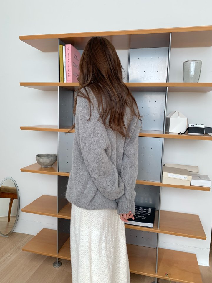 Pomelo - Korean Women Fashion - #womensfashion - Mellow Brushed Knit - 5