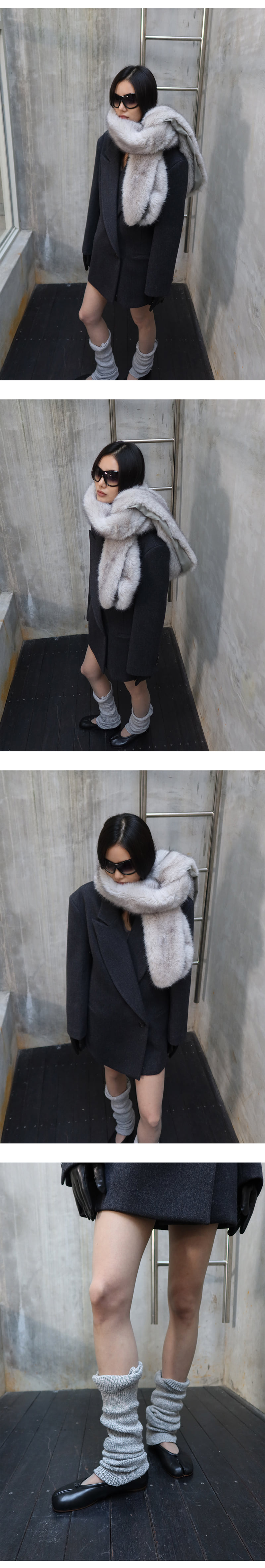 Project Wave - Korean Women Fashion - #womensfashion - Rabbit Soft Muffler - 4