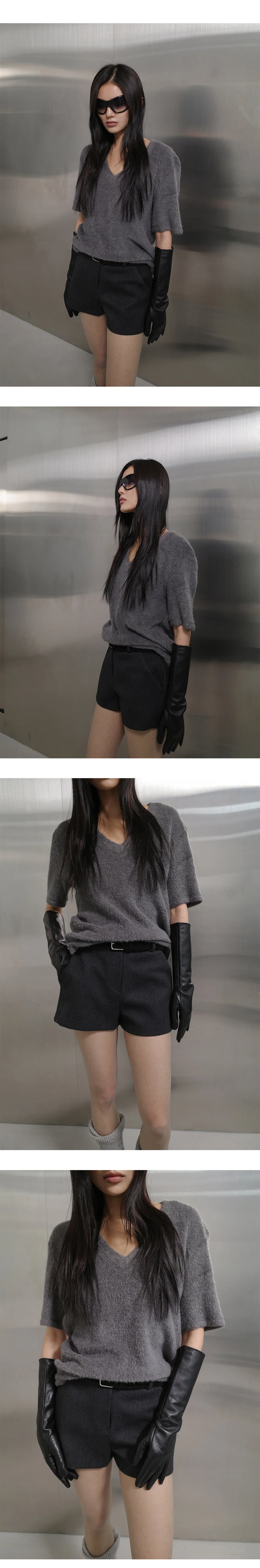 Project Wave - Korean Women Fashion - #momslook - Wool Twill Short Pants
