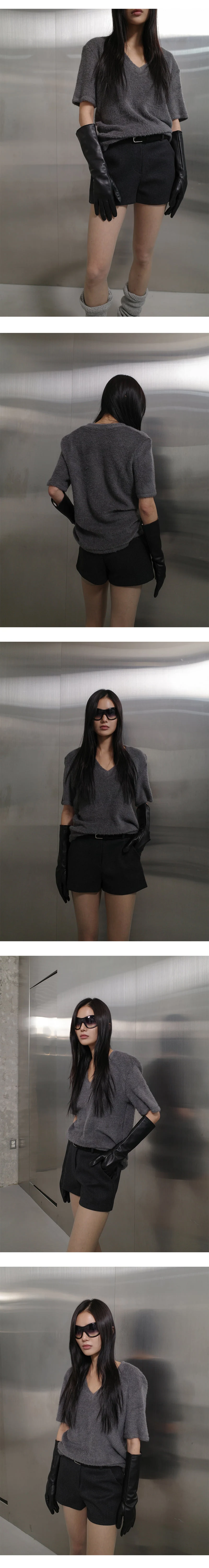 Project Wave - Korean Women Fashion - #momslook - Wool Twill Short Pants - 3