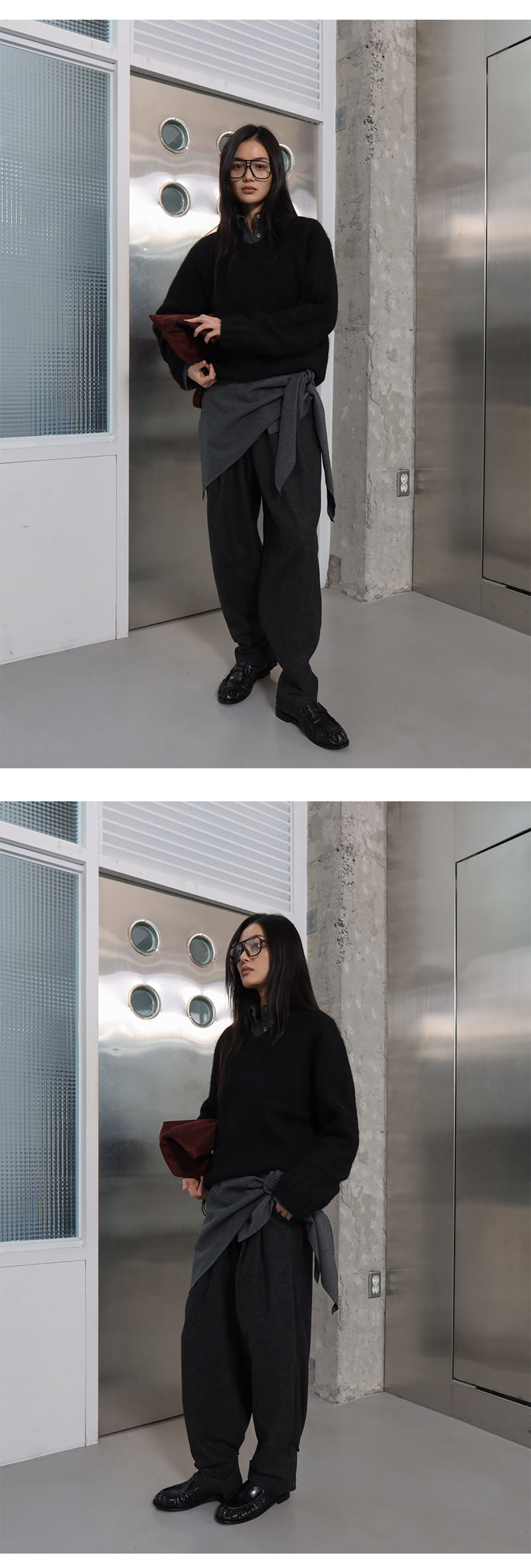 Project Wave - Korean Women Fashion - #womensfashion - Snow V Neck Wool Knit - 3