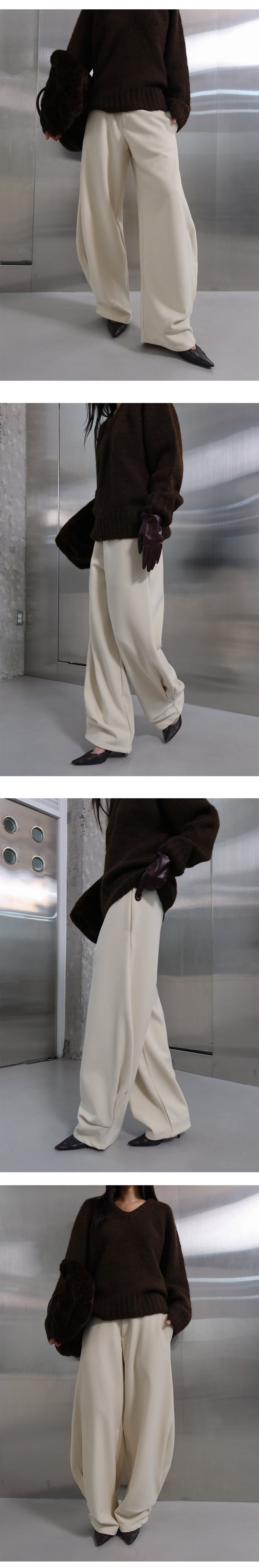 Project Wave - Korean Women Fashion - #womensfashion - Mono Wool Balloon Slacks - 2