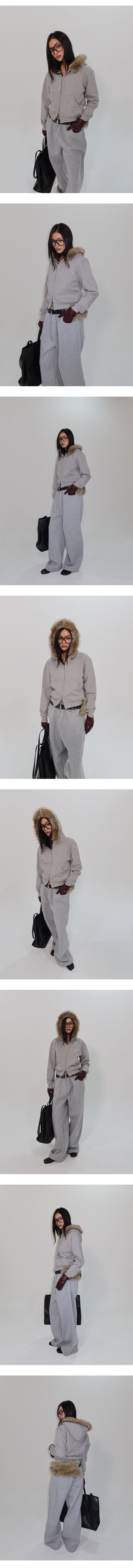 Project Wave - Korean Women Fashion - #womensfashion - Winter Soft Fleece Hooded Zip-up