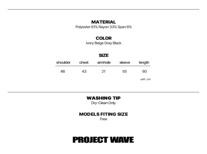 Project Wave - Korean Women Fashion - #womensfashion - Fleece V-Neck Tee - 5