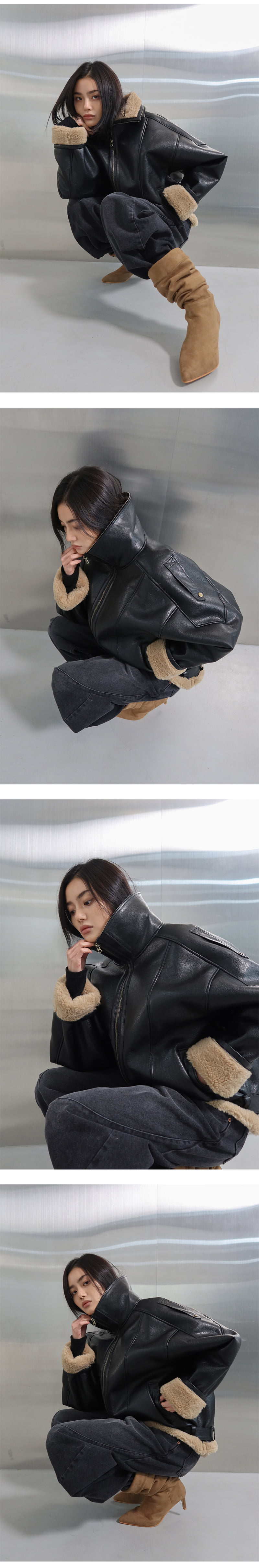 Project Wave - Korean Women Fashion - #momslook - Double Mustang Jumper - 4