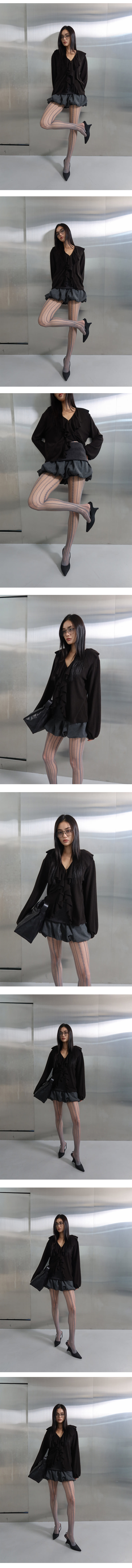 Project Wave - Korean Women Fashion - #momslook - Folder Balloon Wool Skirt - 4