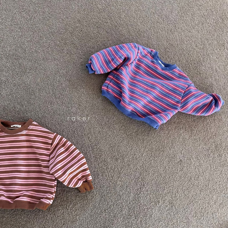 Raker - Korean Children Fashion - #childofig - Coco Stripe Pattern Sweatshirt