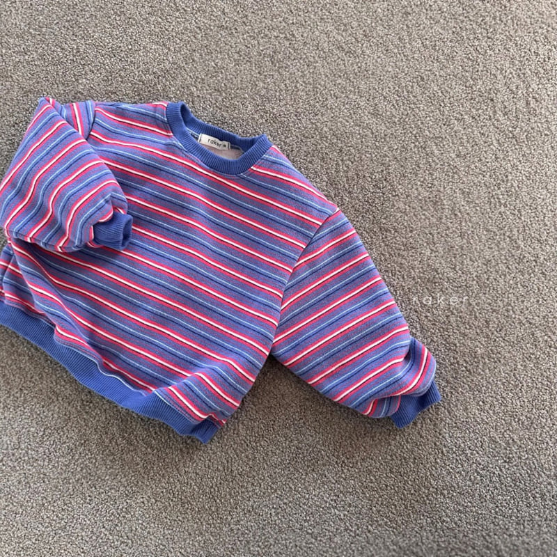 Raker - Korean Children Fashion - #childofig - Coco Stripe Pattern Sweatshirt - 2