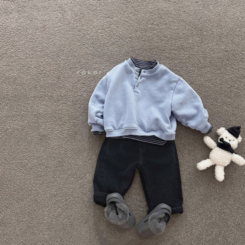 Raker - Korean Children Fashion - #childofig - Tiny Stripe Mock Turtleneck Tee - 4