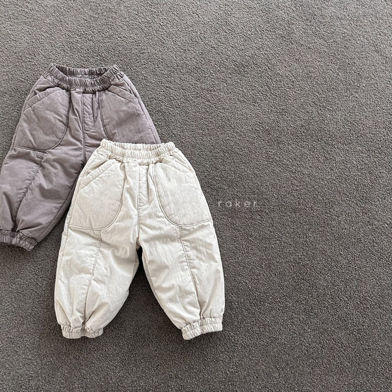 Raker - Korean Children Fashion - #childrensboutique - Padded Bonded Panel Pants