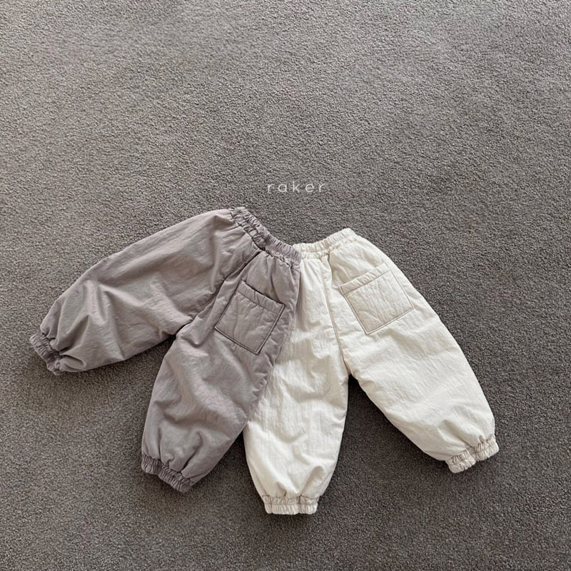 Raker - Korean Children Fashion - #discoveringself - Padded Bonded Panel Pants - 3