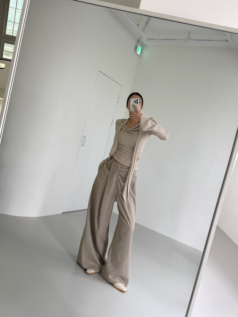 Rare Closet - Korean Women Fashion - #womensfashion - Twist Wide Wool Pants - 4