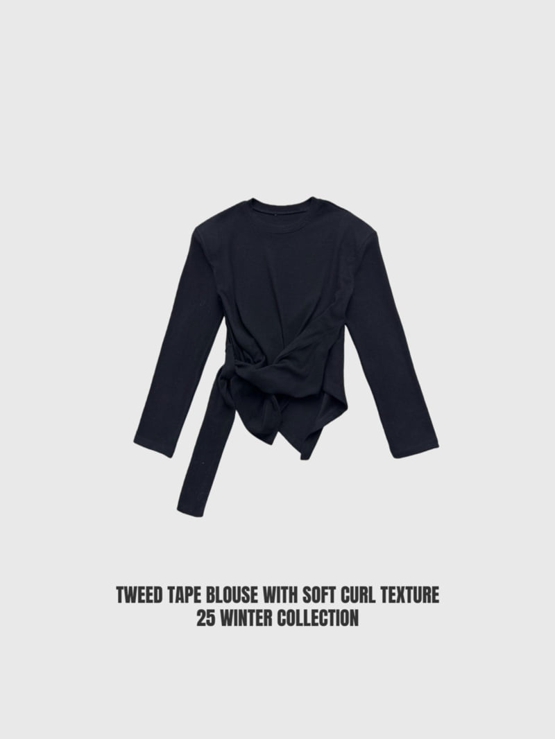 Rare Closet - Korean Women Fashion - #pursuepretty - Diagonal Wrap Tee - 7