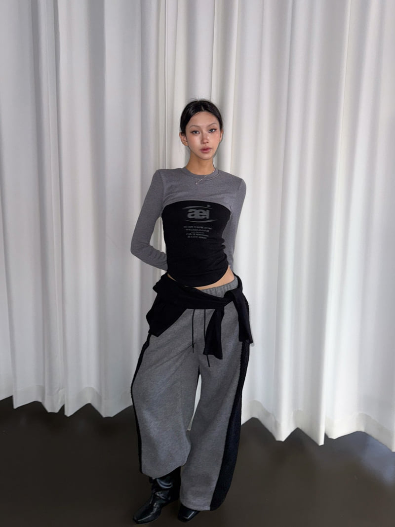 Rare Closet - Korean Women Fashion - #restrostyle - El Curve Color Tee - 7