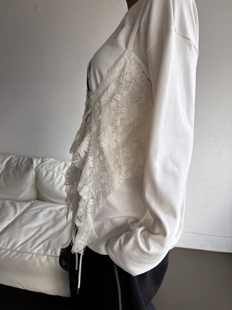 Rare Closet - Korean Women Fashion - #restrostyle - Teech Bustier Layered Top - 3