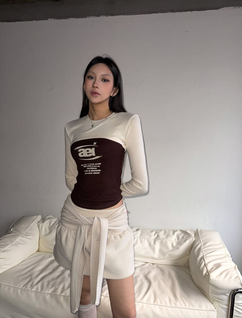 Rare Closet - Korean Women Fashion - #shopsmall - El Curve Color Tee - 9