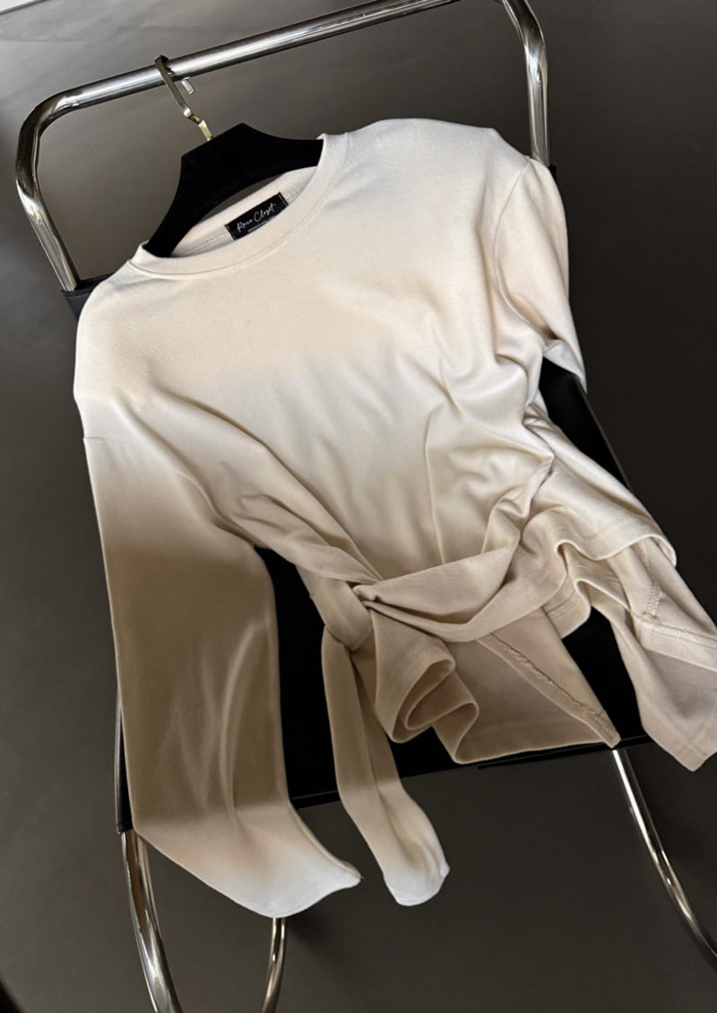 Rare Closet - Korean Women Fashion - #thelittlethings - Diagonal Wrap Tee - 12