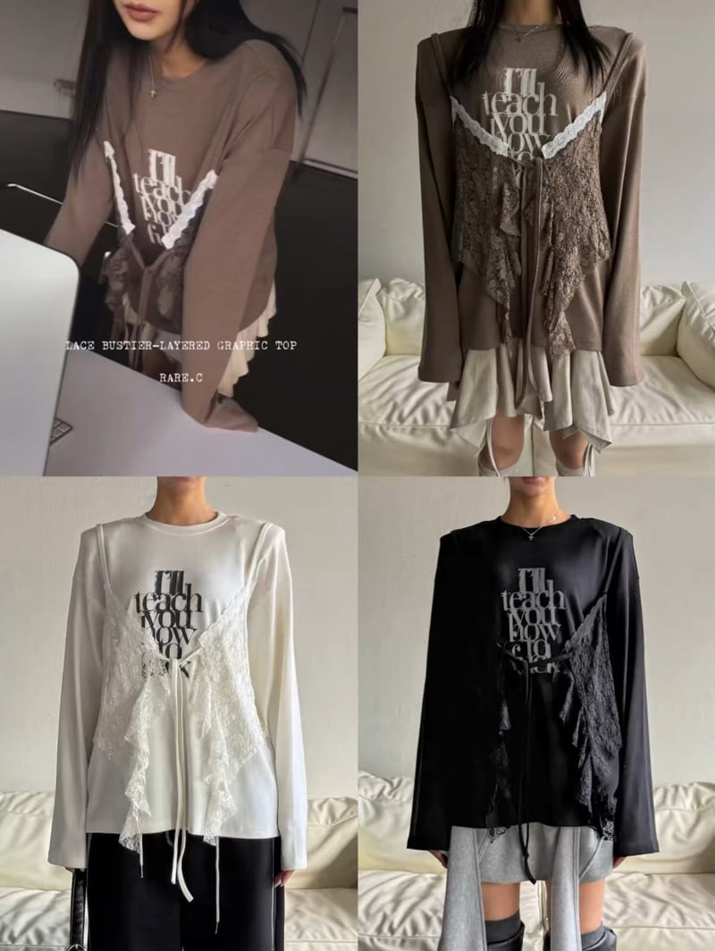 Rare Closet - Korean Women Fashion - #thelittlethings - Teech Bustier Layered Top - 7