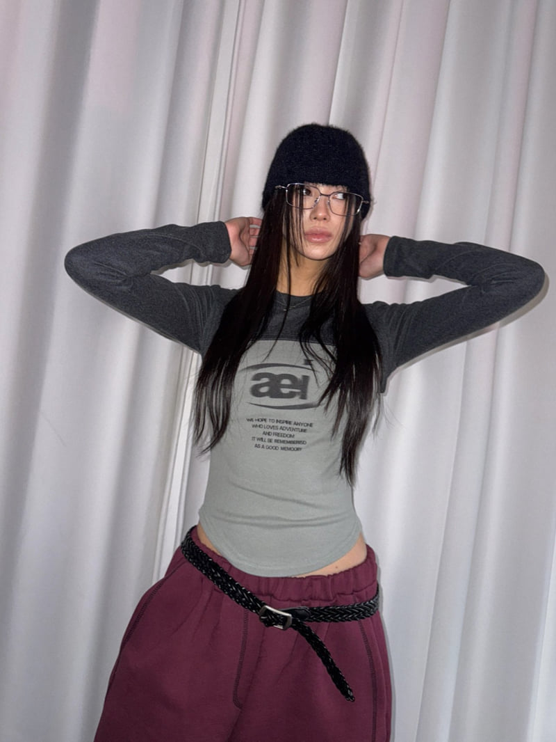 Rare Closet - Korean Women Fashion - #vintagekidsstyle - El Curve Color Tee - 5