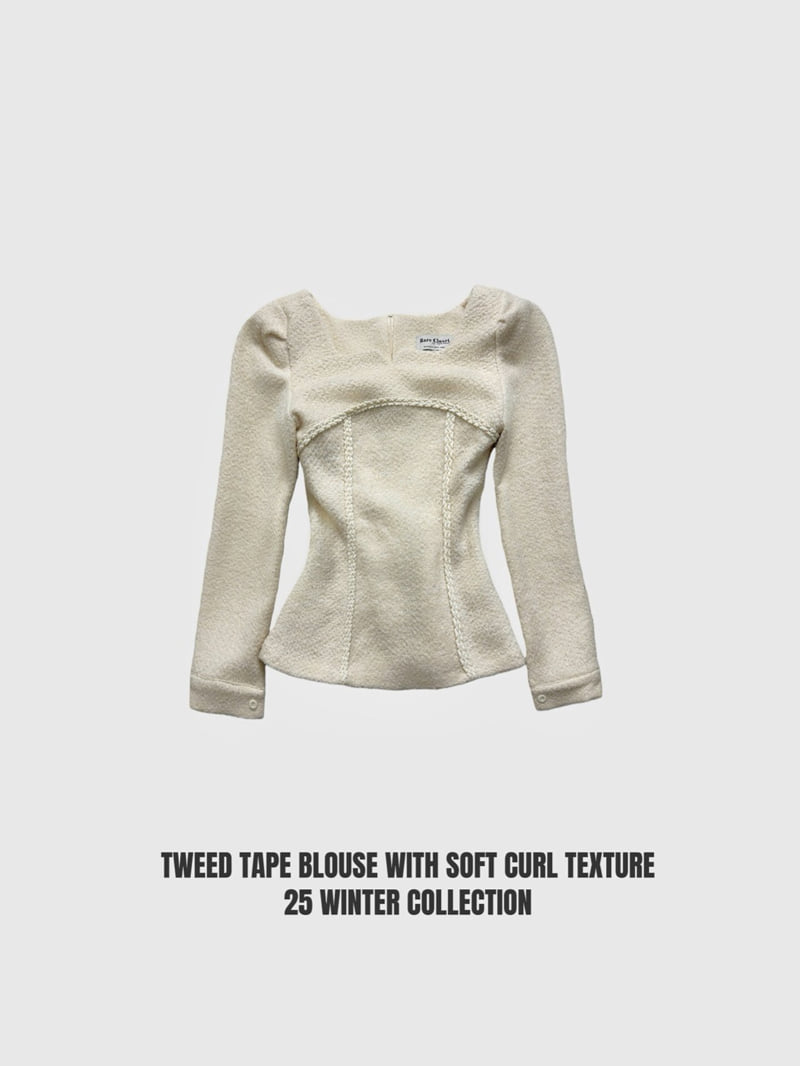 Rare Closet - Korean Women Fashion - #womensfashion - Button Boucle Tape Blouse - 6