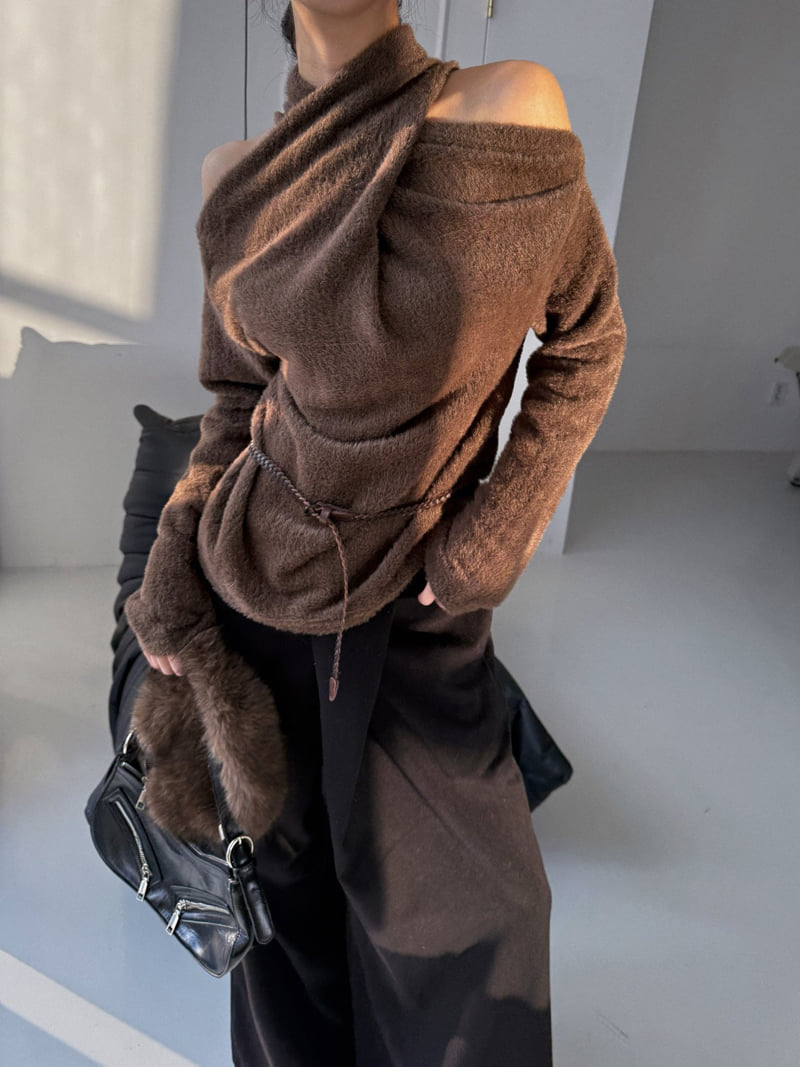 Rare Closet - Korean Women Fashion - #womensfashion - Mellow Angora Slit Tee - 11