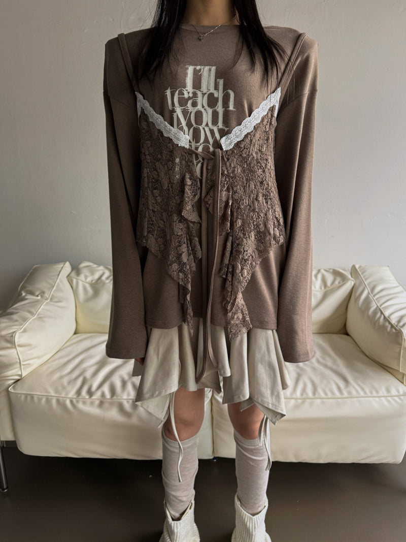 Rare Closet - Korean Women Fashion - #womensfashion - Teech Bustier Layered Top - 11