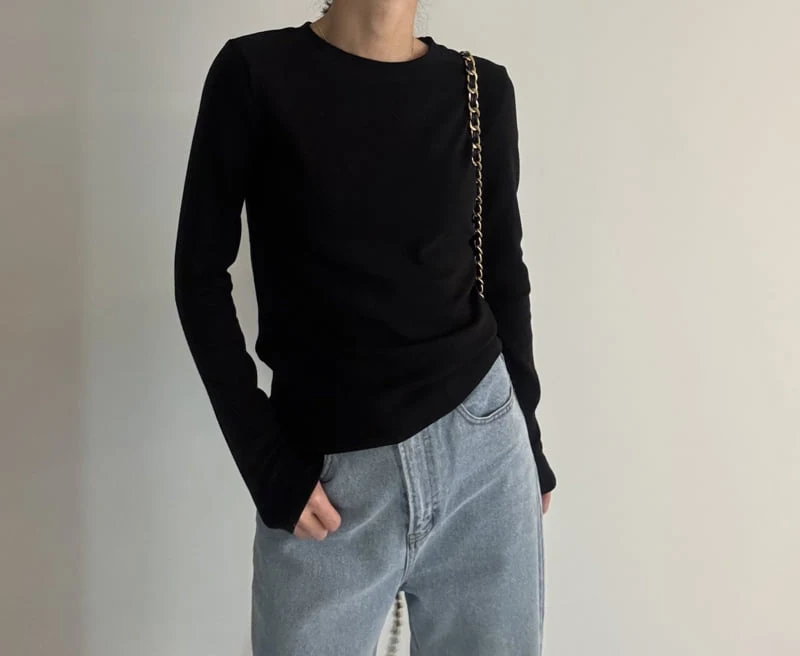 Ripple - Korean Women Fashion - #momslook - Basic Fleece Tee - 12