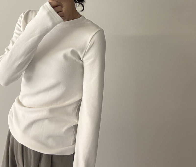 Ripple - Korean Women Fashion - #momslook - Basic Fleece Tee - 2