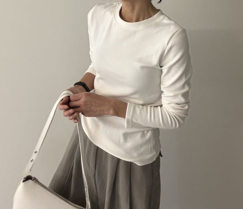 Ripple - Korean Women Fashion - #momslook - Basic Fleece Tee - 6