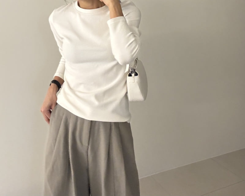Ripple - Korean Women Fashion - #momslook - Basic Fleece Tee - 8